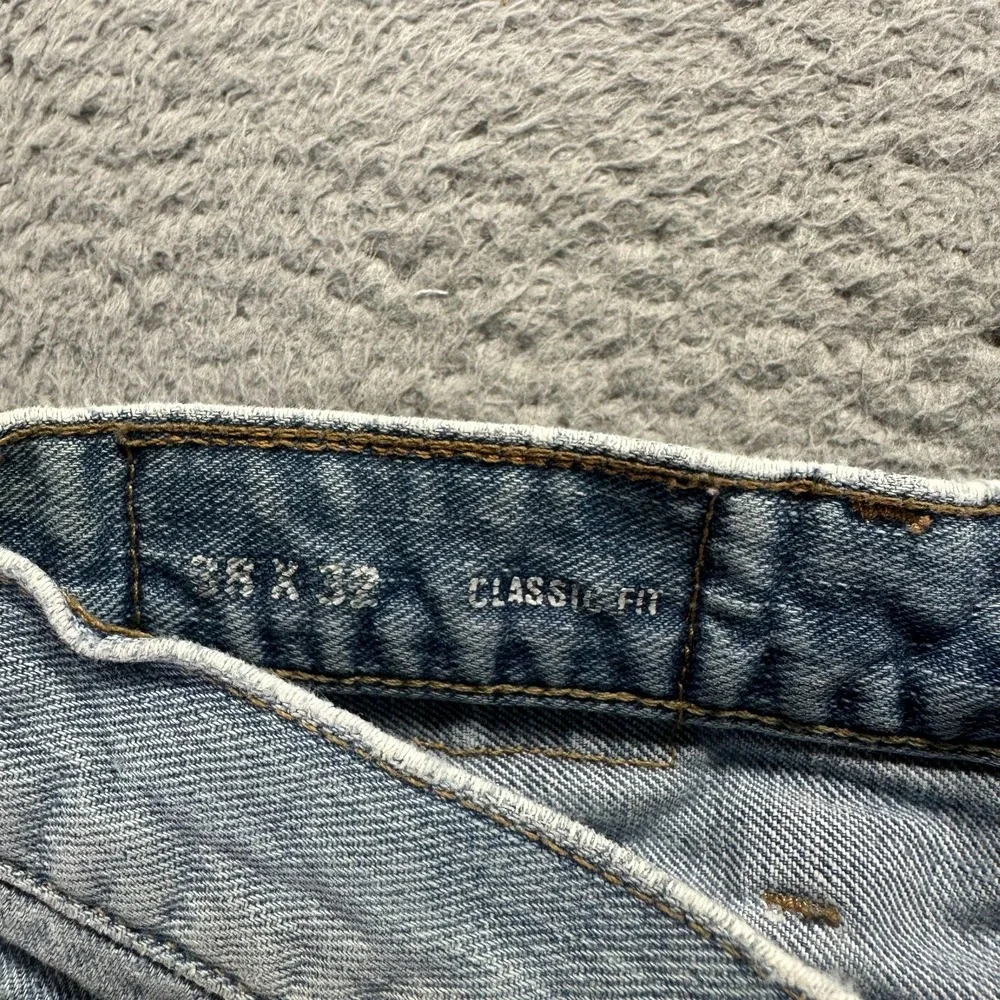 Vintage Nautica Jeans Mens 38x32 Blue Cotton Denim Straight Classic Fit Workwear